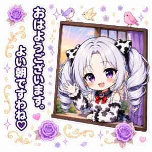 茉里絵 おはようございます。♡よい朝ですわね