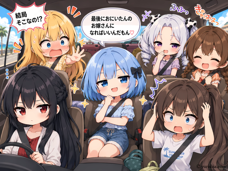車内での「結局そこなの！？」の群像リアクション
