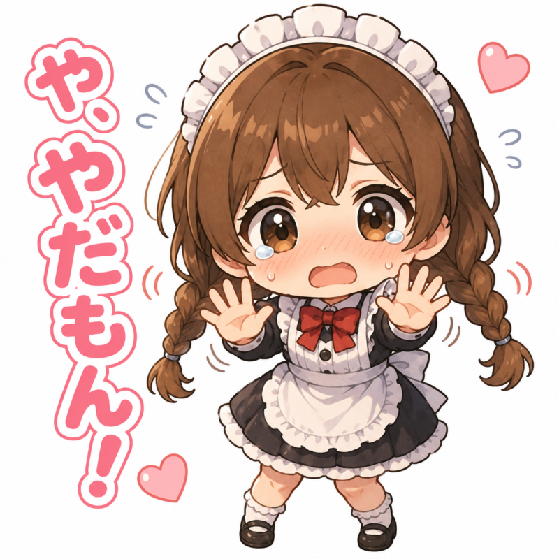 柚羽 や、やだもん!