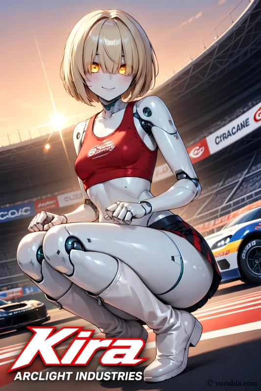 サーキットでレーシングチームを支援するモータースポーツ特化型鋼鉄天使の煌