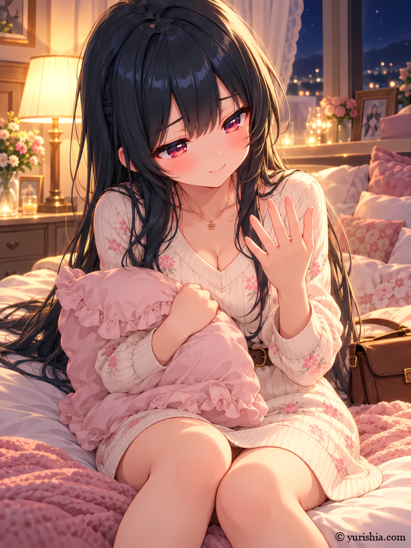 プロポーズするつもりだったという和先生の言葉を思い返し、嬉しそうに左手の薬指を見つめる渚先生